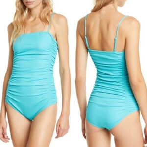 NWT Free People Corsican Ruched Ribbed Bodysuit